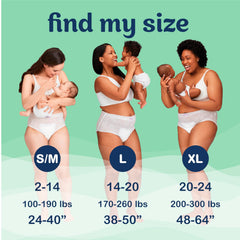 Always Discreet postpartum underwear RapidDRY core absorbs leaks quickly.