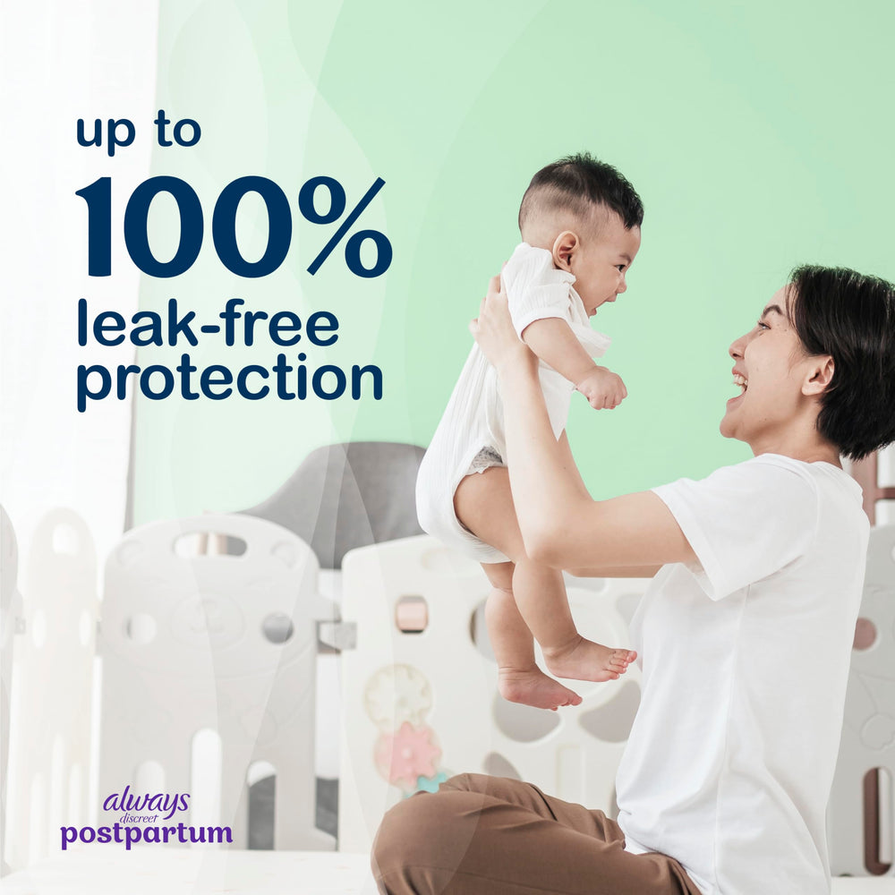 Always Discreet latex-free design promotes comfortable wear without latex.