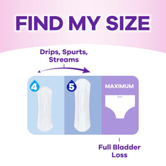 Always Discreet Sensitive pads fragrance-free design supports skin health.