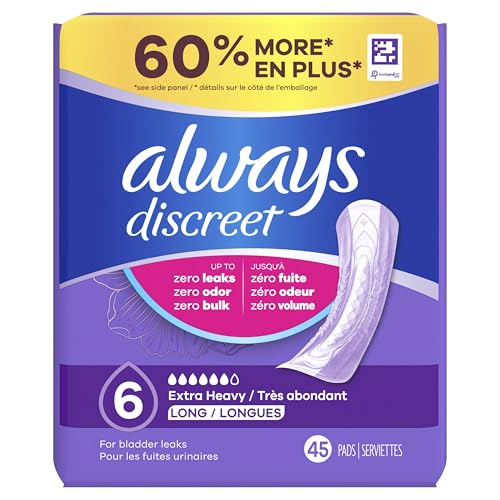 Always Discreet thin profile pad remains barely noticeable under clothes.