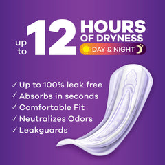 Always Discreet Ultimate Extra Protect pad shown for a thin discreet fit.