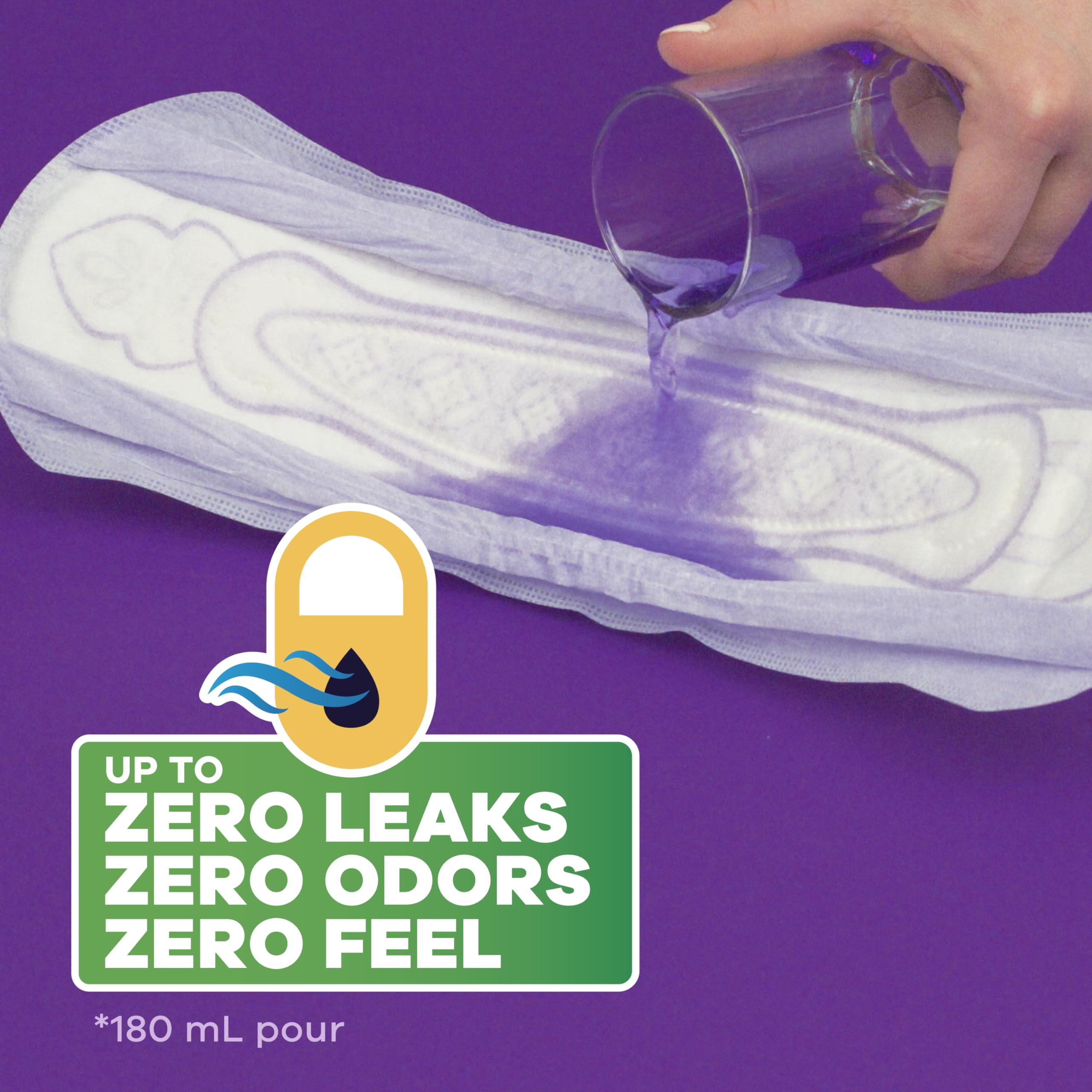 Always Discreet pad worn under clothing for discreet everyday wear.