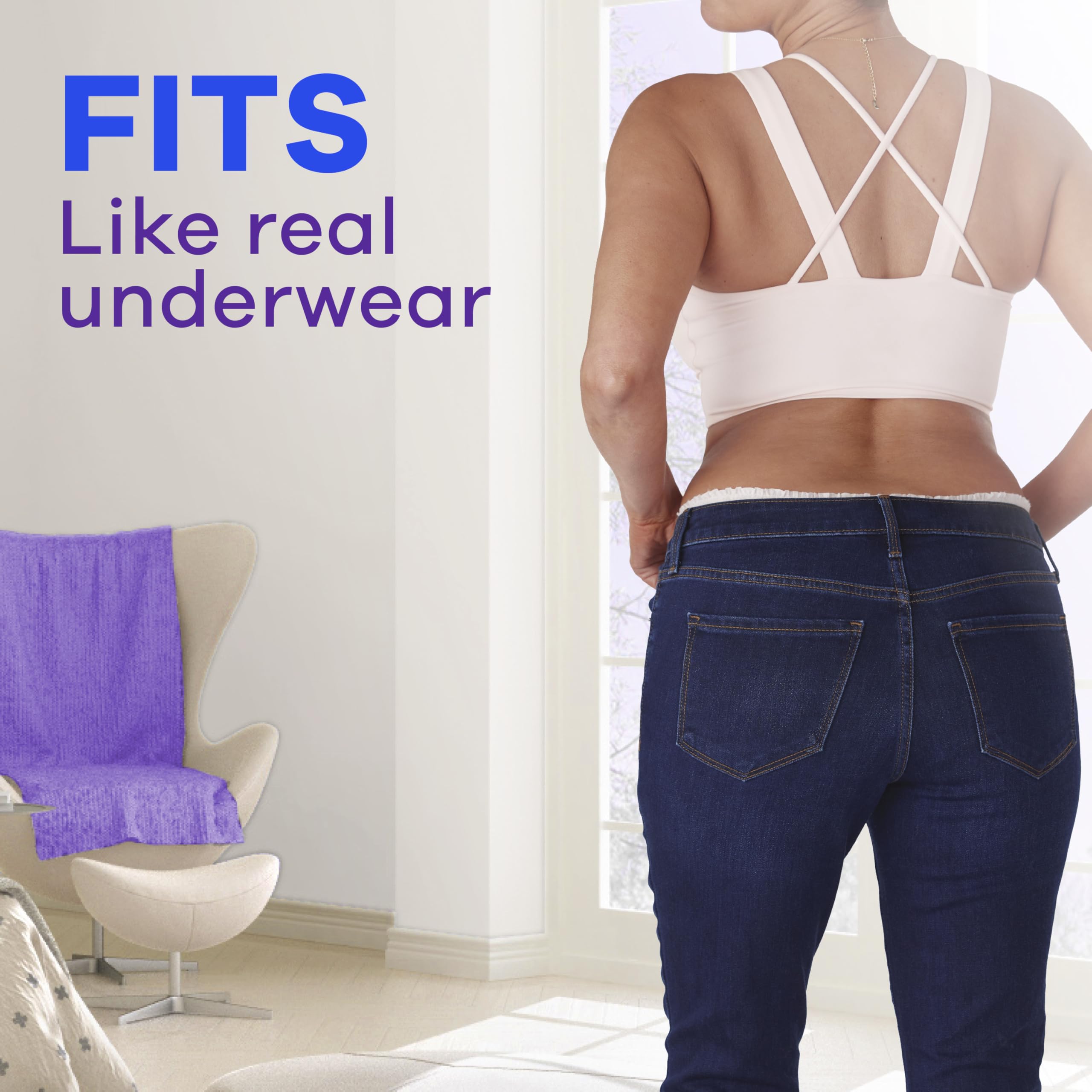 Always Discreet underwear 360 FormFit delivers a close, smooth silhouette.