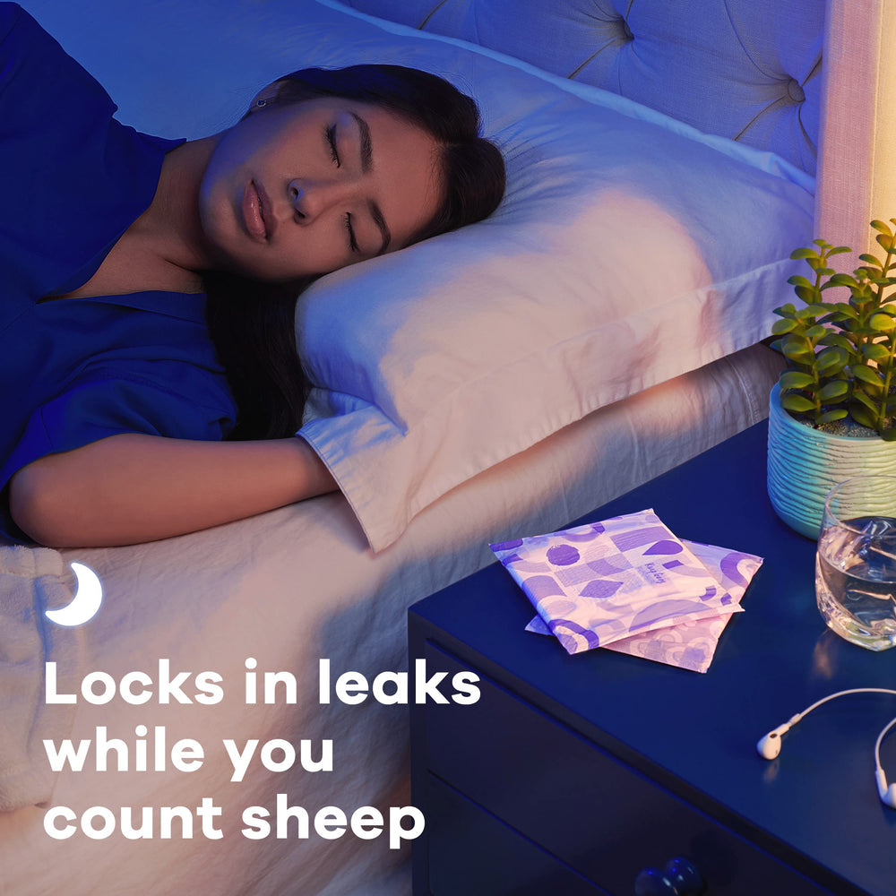 Always Nighttime protection with 75 percent larger back area for leaks.