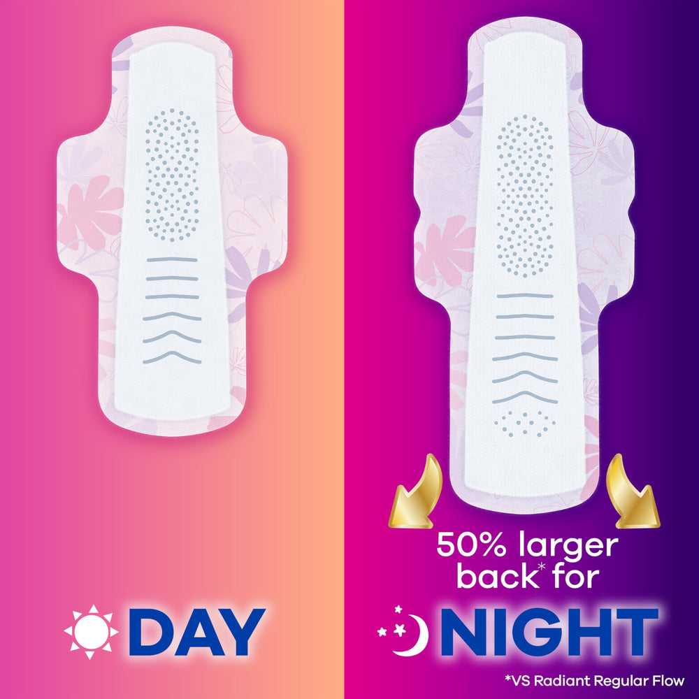 Always Radiant FlexFoam pad offers a thin, soft feel for daily comfort.
