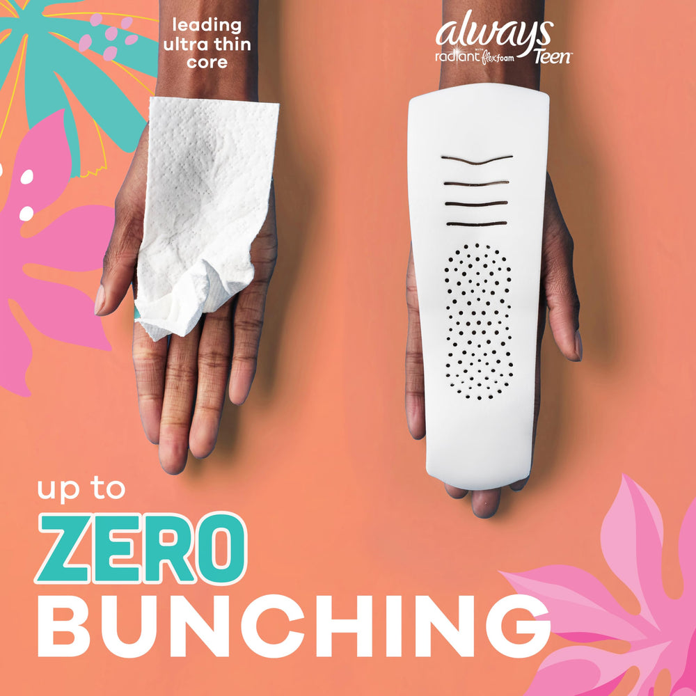 Always Radiant Teen Pad—dermatologist tested by Skin Health Alliance.