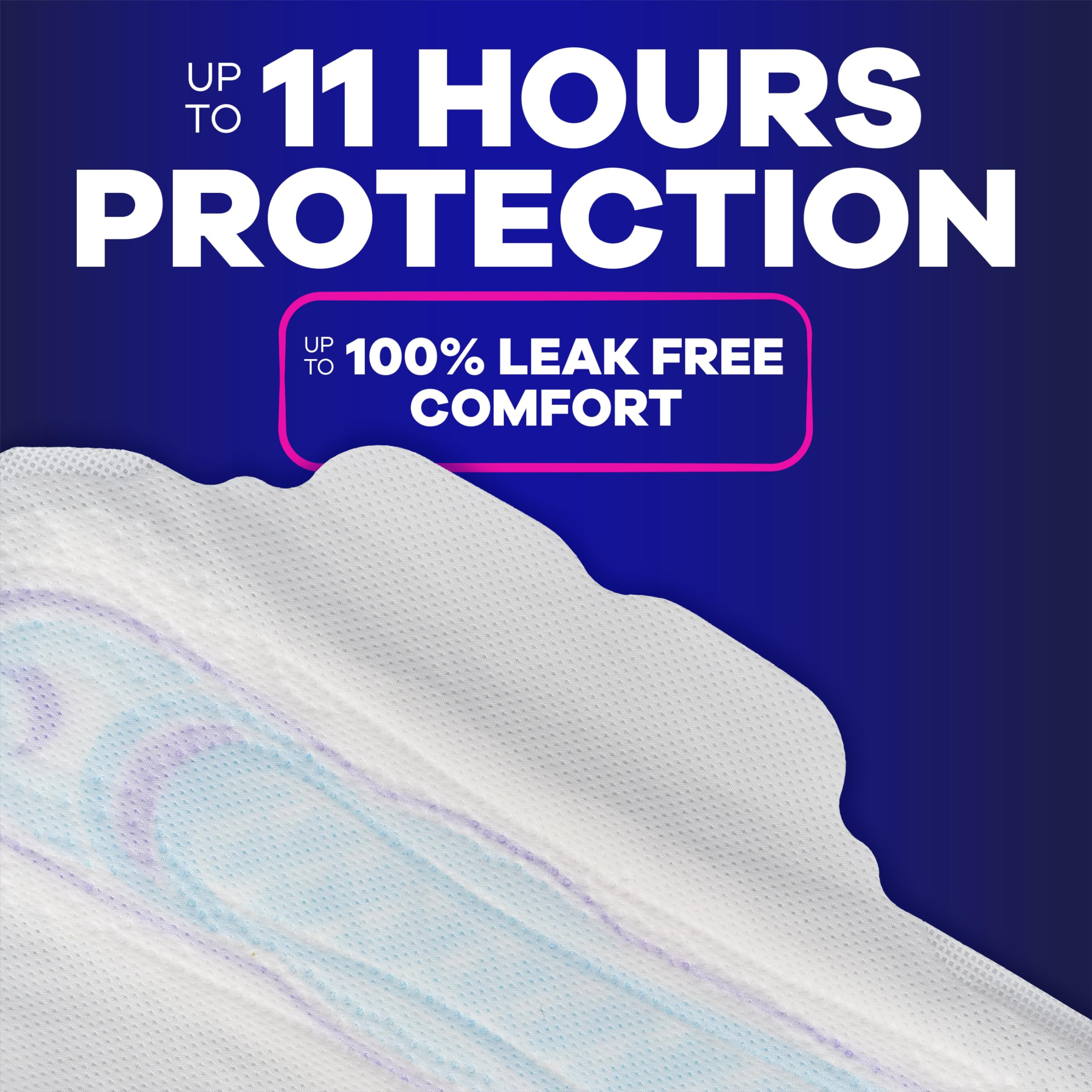 LeakGUARD core illustration in Always Overnight Pad design