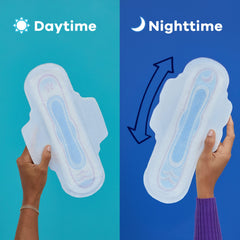 Always Ultra Thin Pads With Wings LeakGuard Core absorbs quickly for protection.