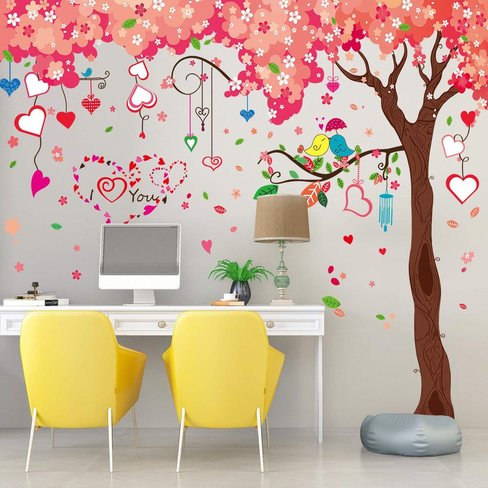 AM AMAONM girls' bedroom cherry tree decor sparks joyful imagination.