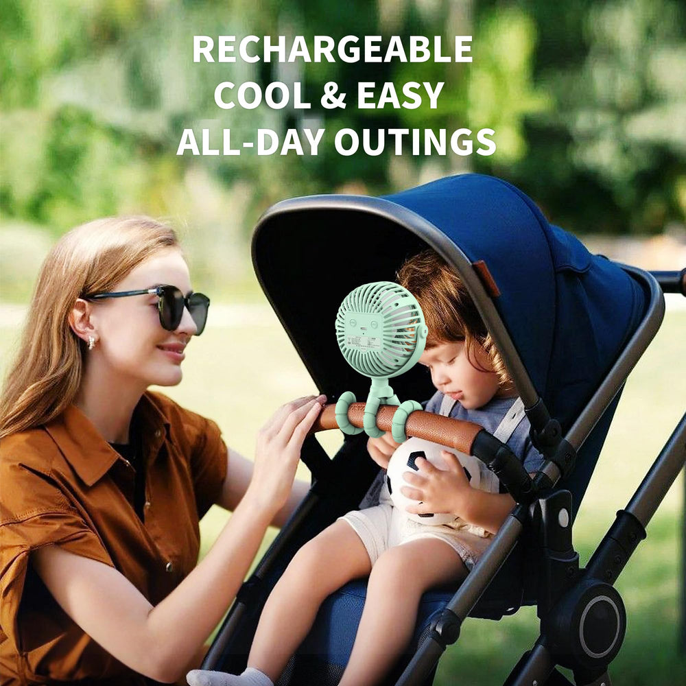 AMACOOL flexible tripod clip-on for secure stroller or crib mounting