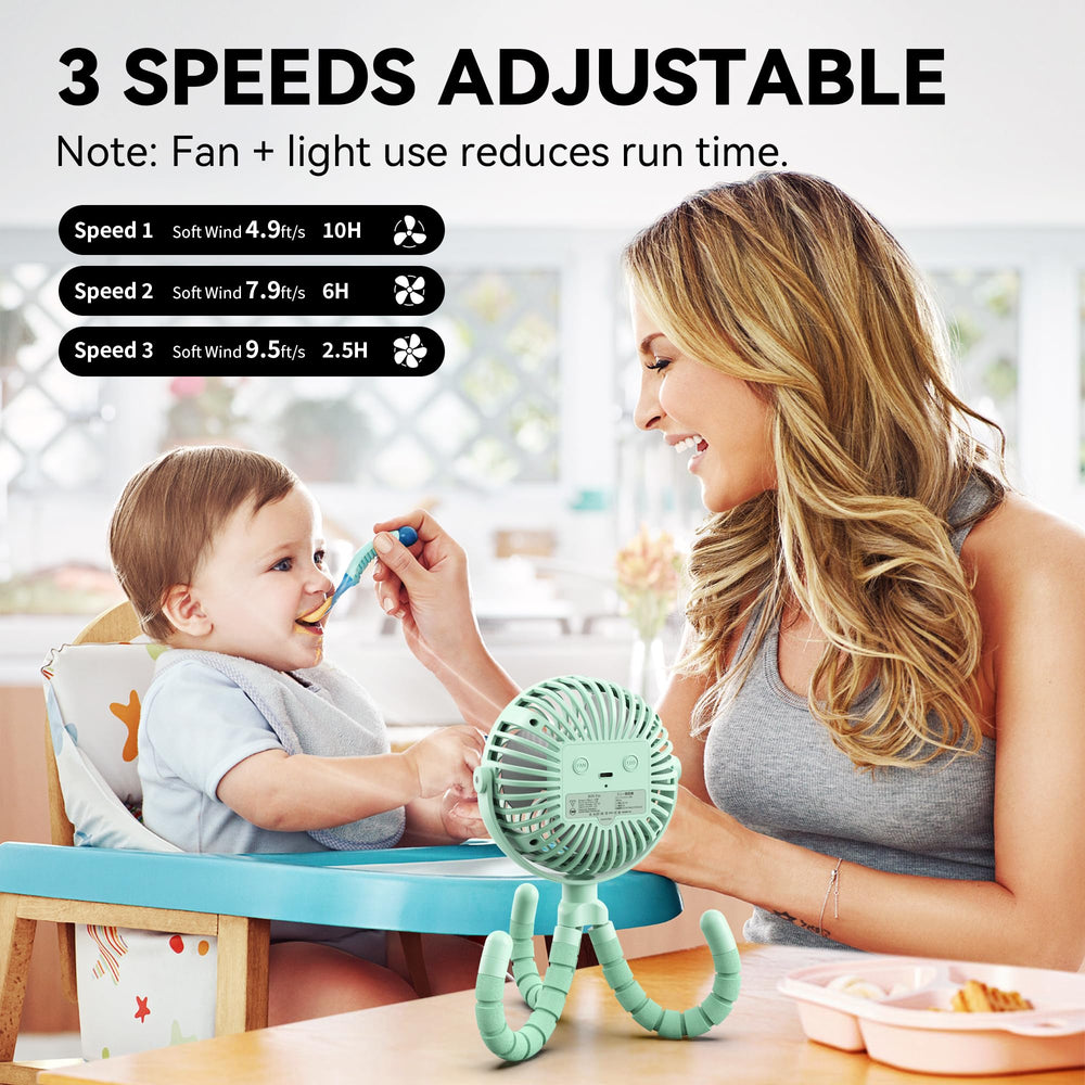 AMACOOL rotatable head delivers precise breeze direction wherever you are