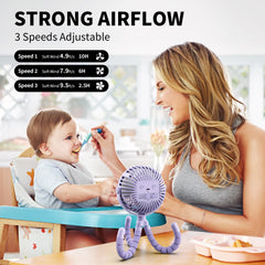AMACOOL stroller fan 360-degree head for precise airflow