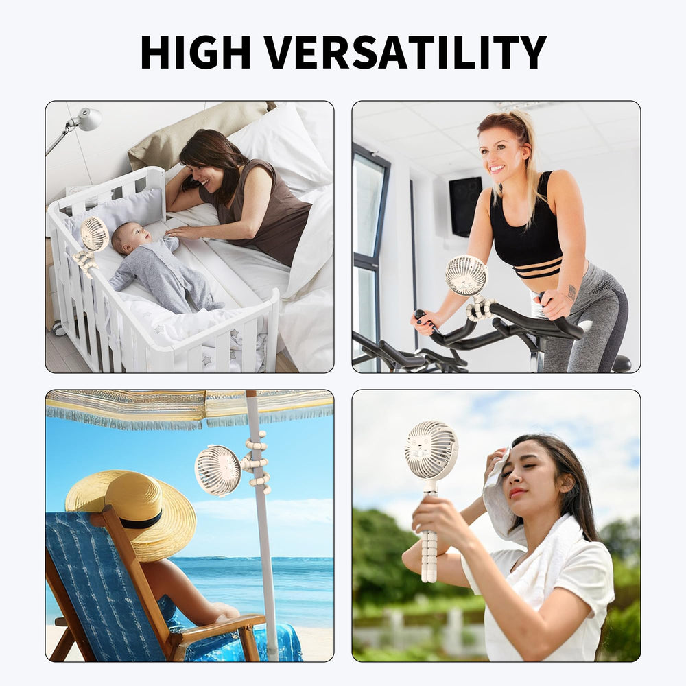 AMACOOL durable clip-on fan designed for busy travel with kids