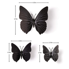 Amaonm 3D butterfly wall decals in living room setup brighten a space.
