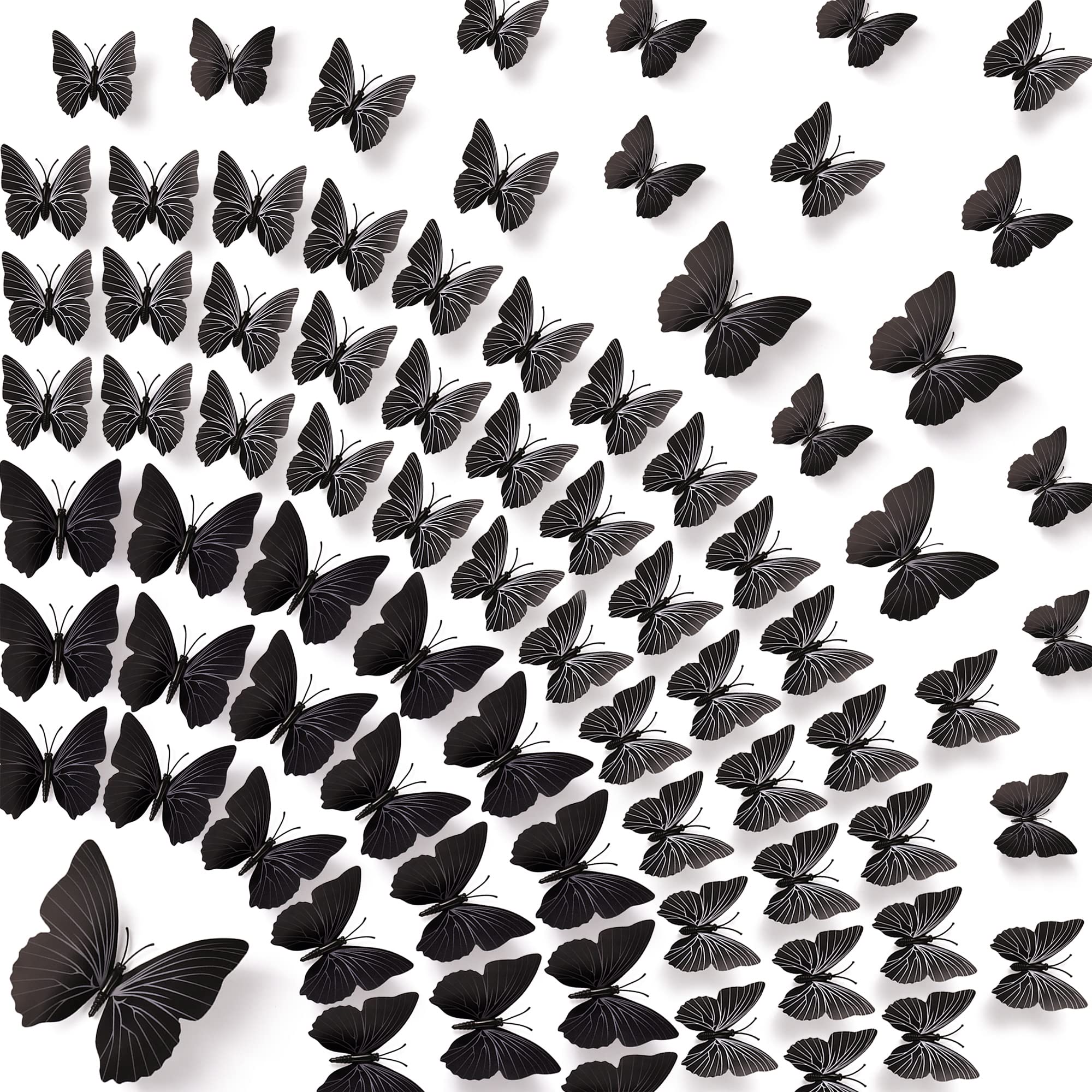Amaonm 3D butterfly wall decal pack cover adds instant charm to any room.