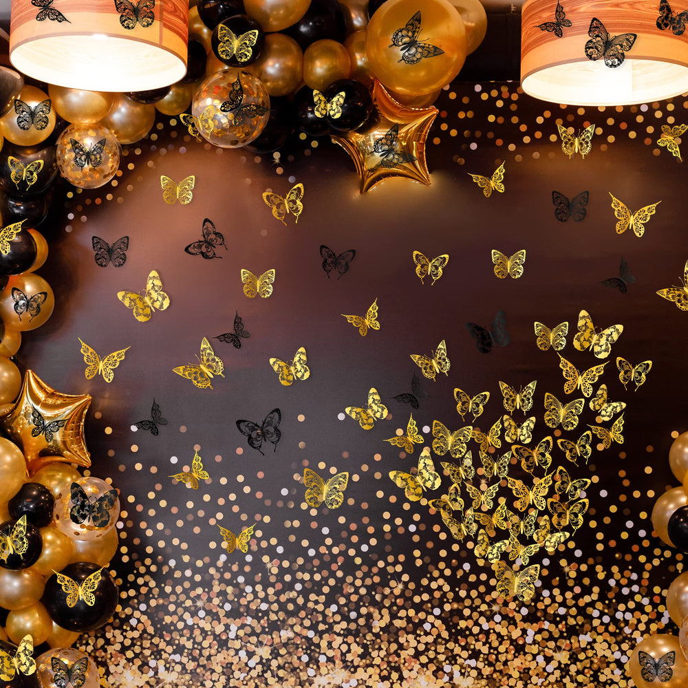 AM AMAONM 3D butterfly wall decor style 5 complements party or wedding decor