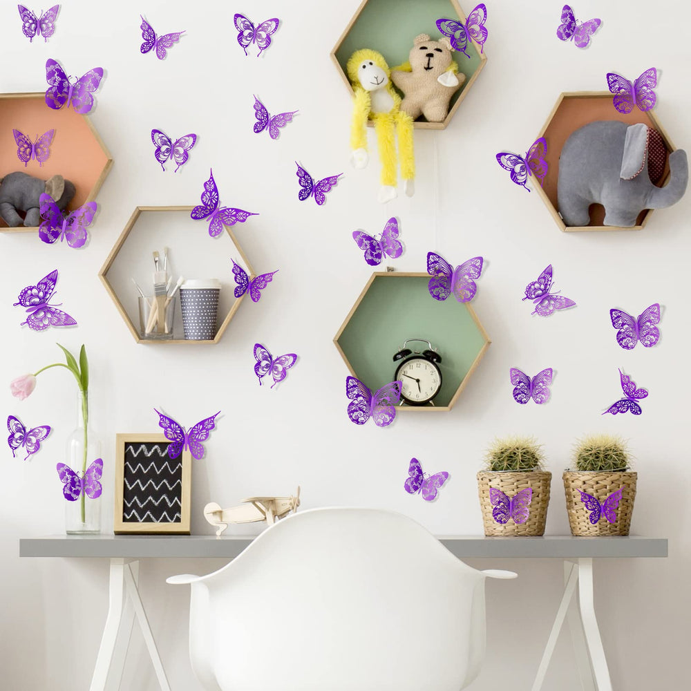 AM AMAONM hollow PVC decals are easy to reposition during room updates
