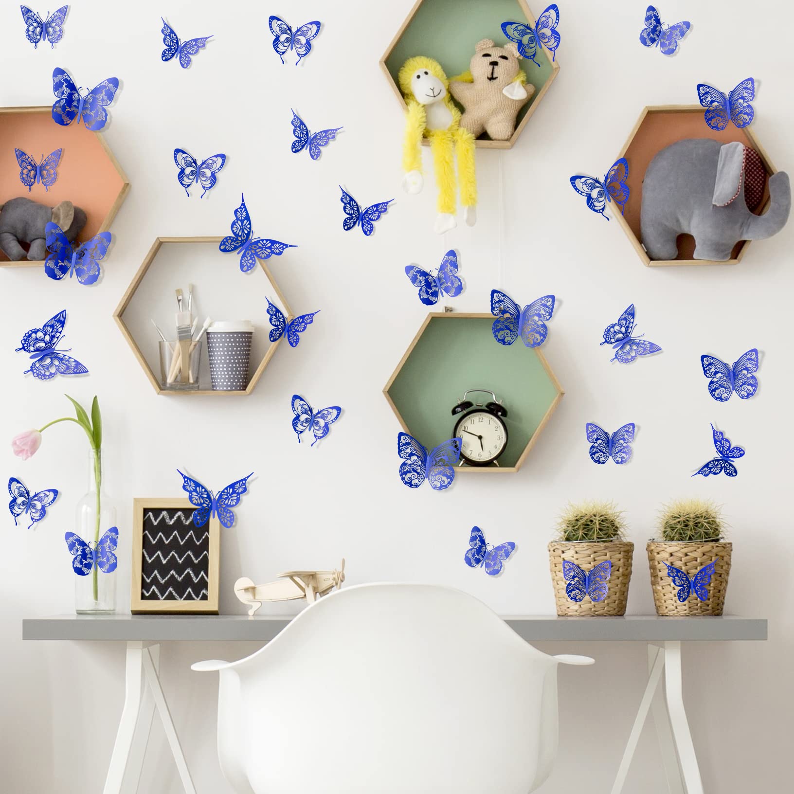 AM AMAONM 3D butterfly decals fold into lively 3D accents
