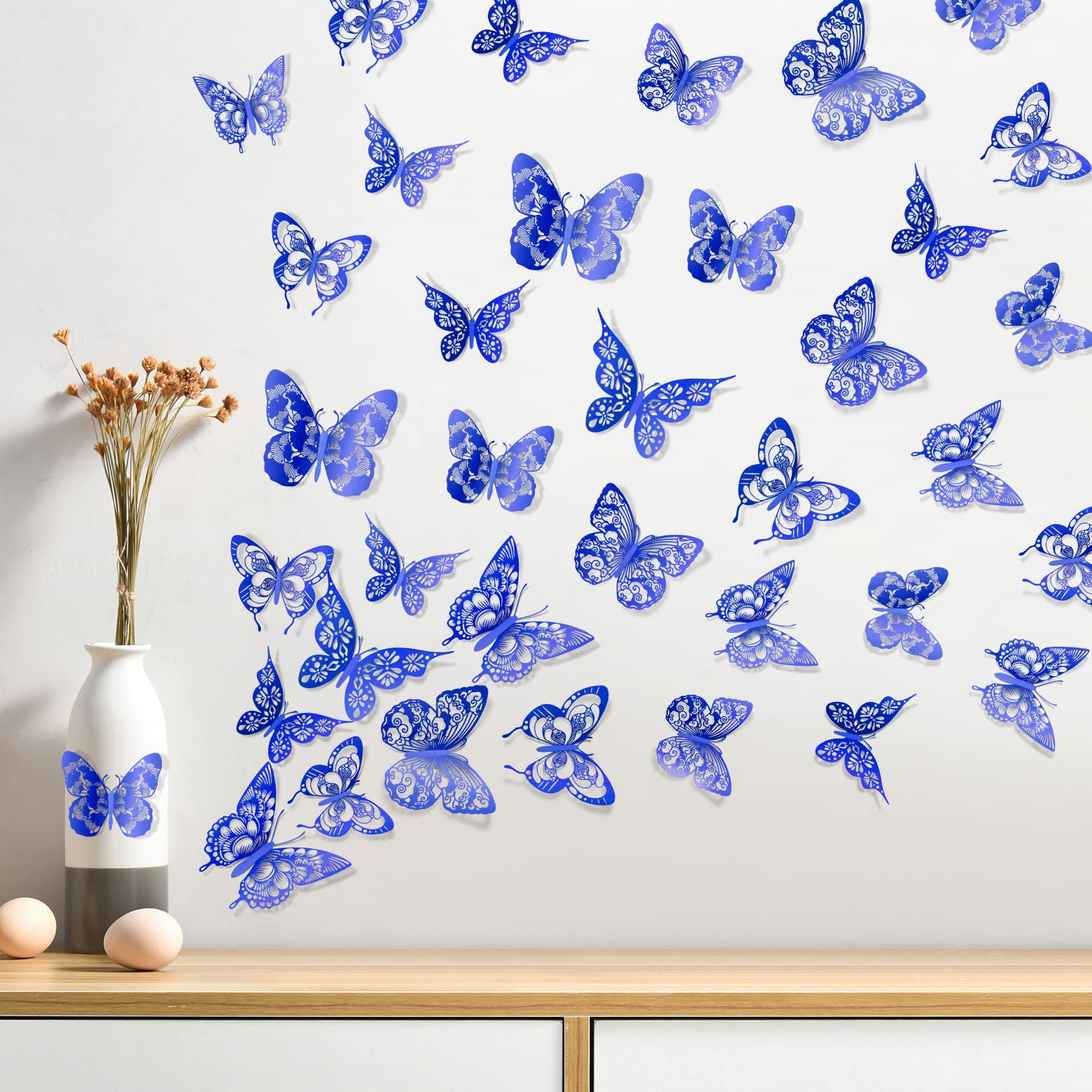 AM AMAONM 3D butterfly wall decor style 2 bright colors brighten nurseries