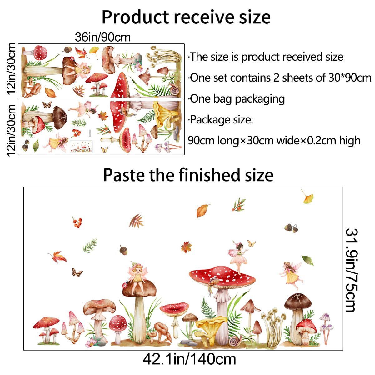 AM AMAONM angel princess wall mural adds magical charm to a child’s decor