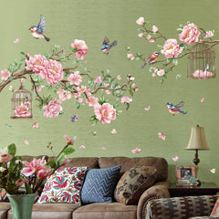 amaonm birdcages and birds decals create focal points in living rooms