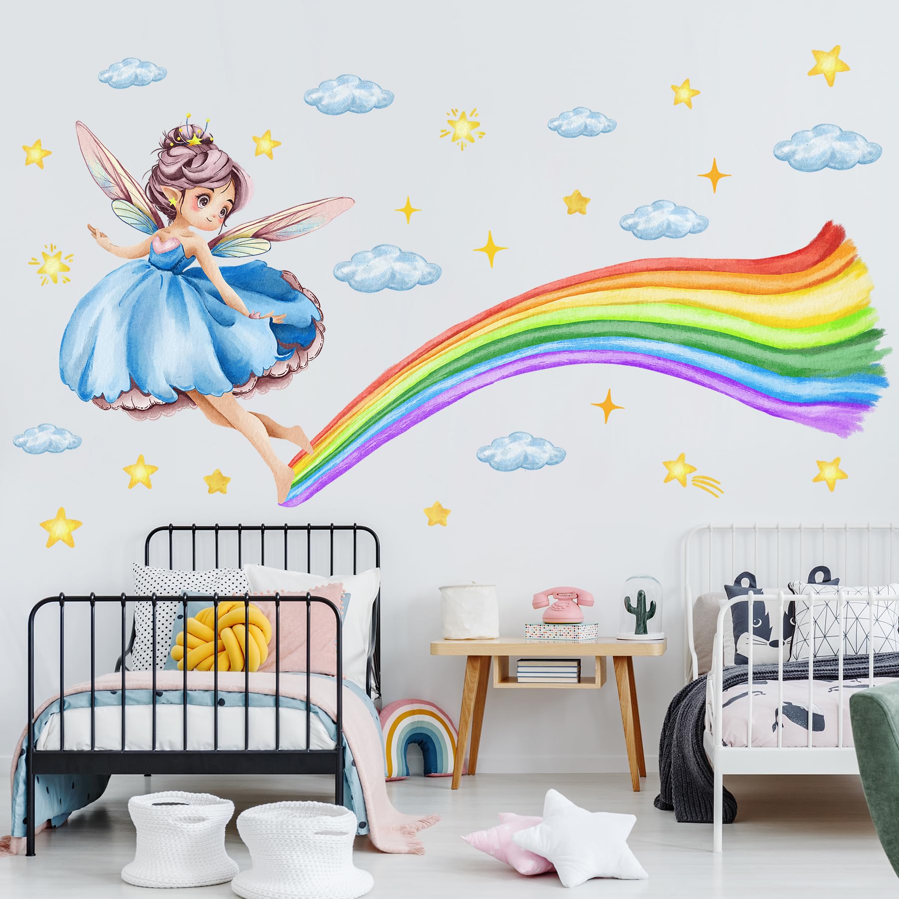 AM AMAONM butterfly fairies dancing adds magic to nurseries and playrooms.