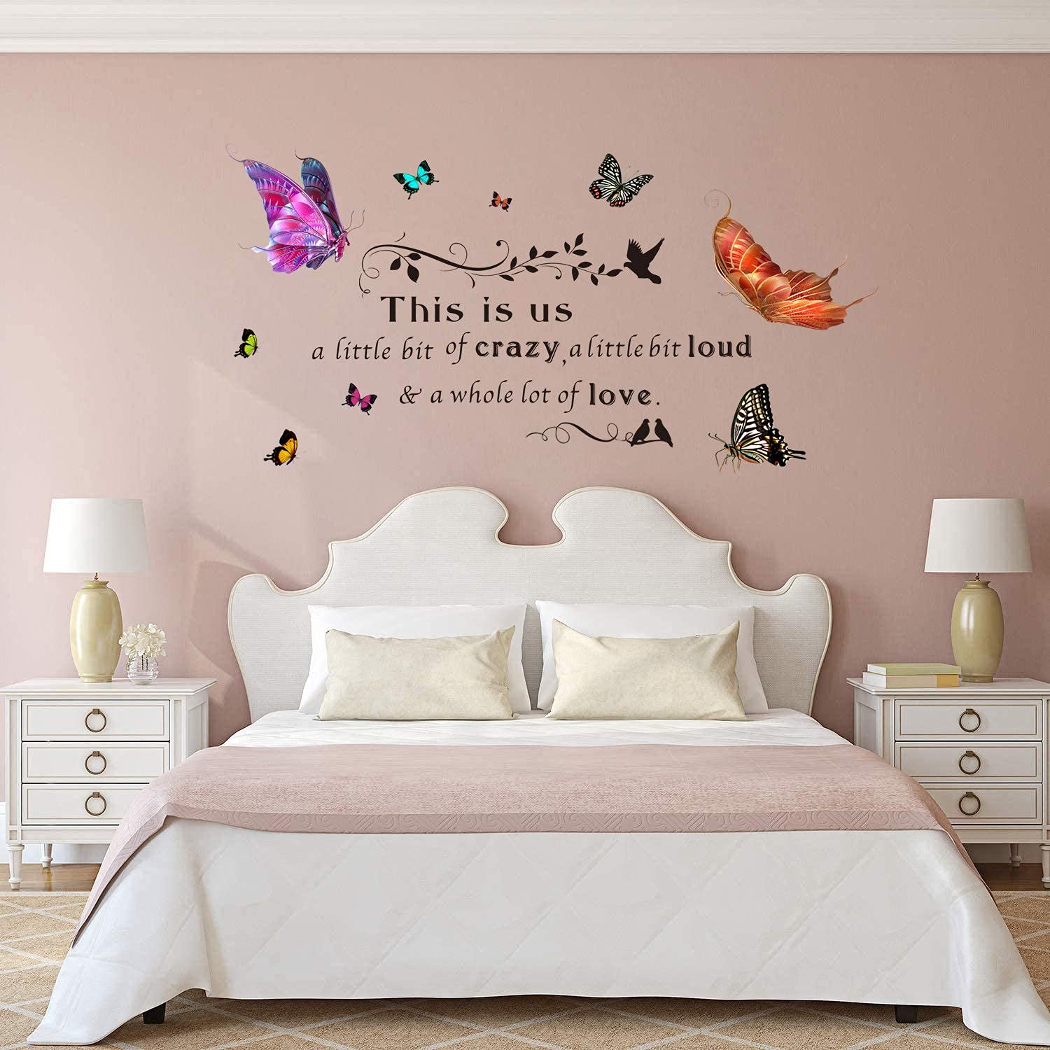 AM AMAONM easy-application removable wall decal for quick, clean updates.