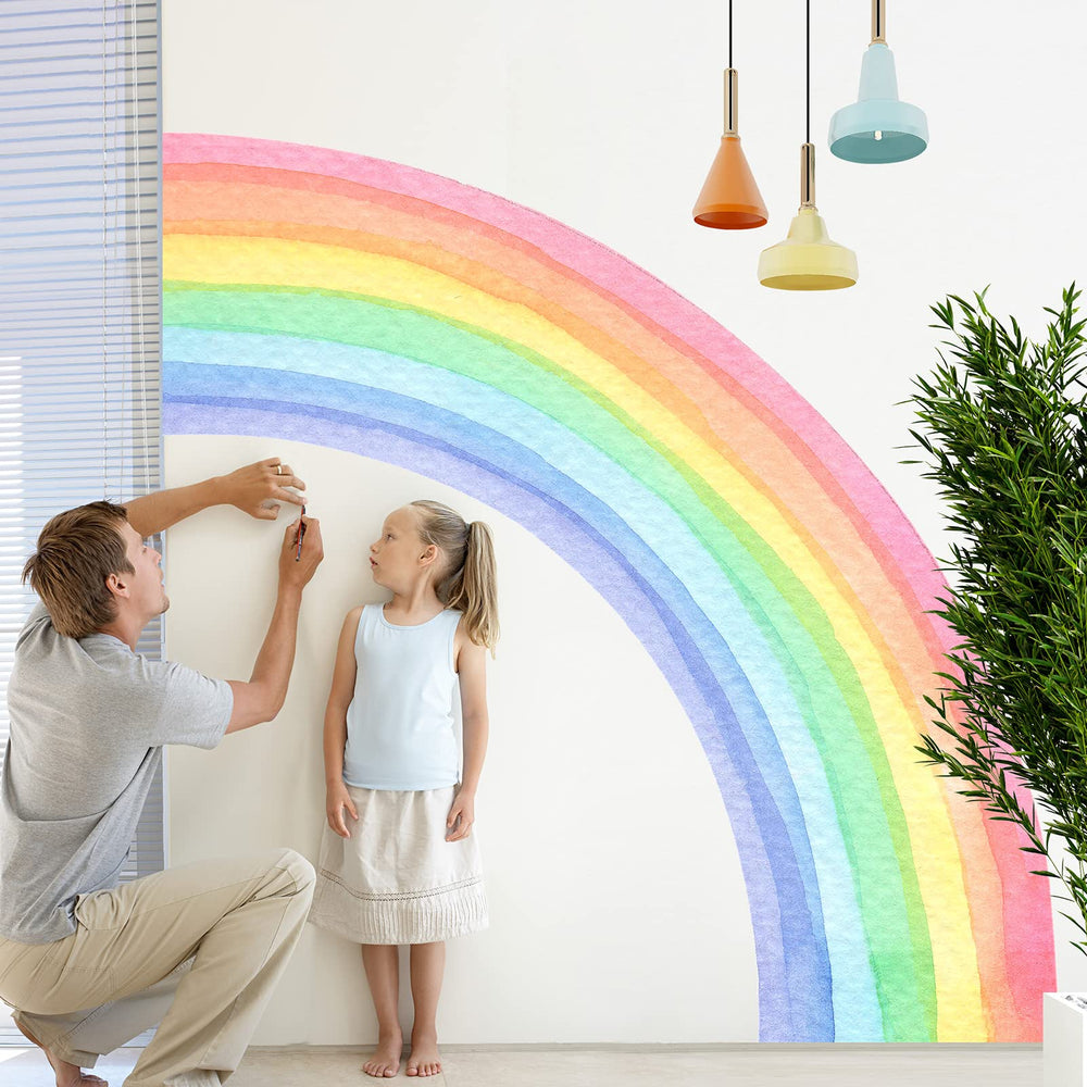 AM AMAONM nursery rainbow wall art adds whimsy without permanent changes