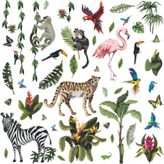 Amaonm birds wall sticker creates a lively scene and is repositionable.
