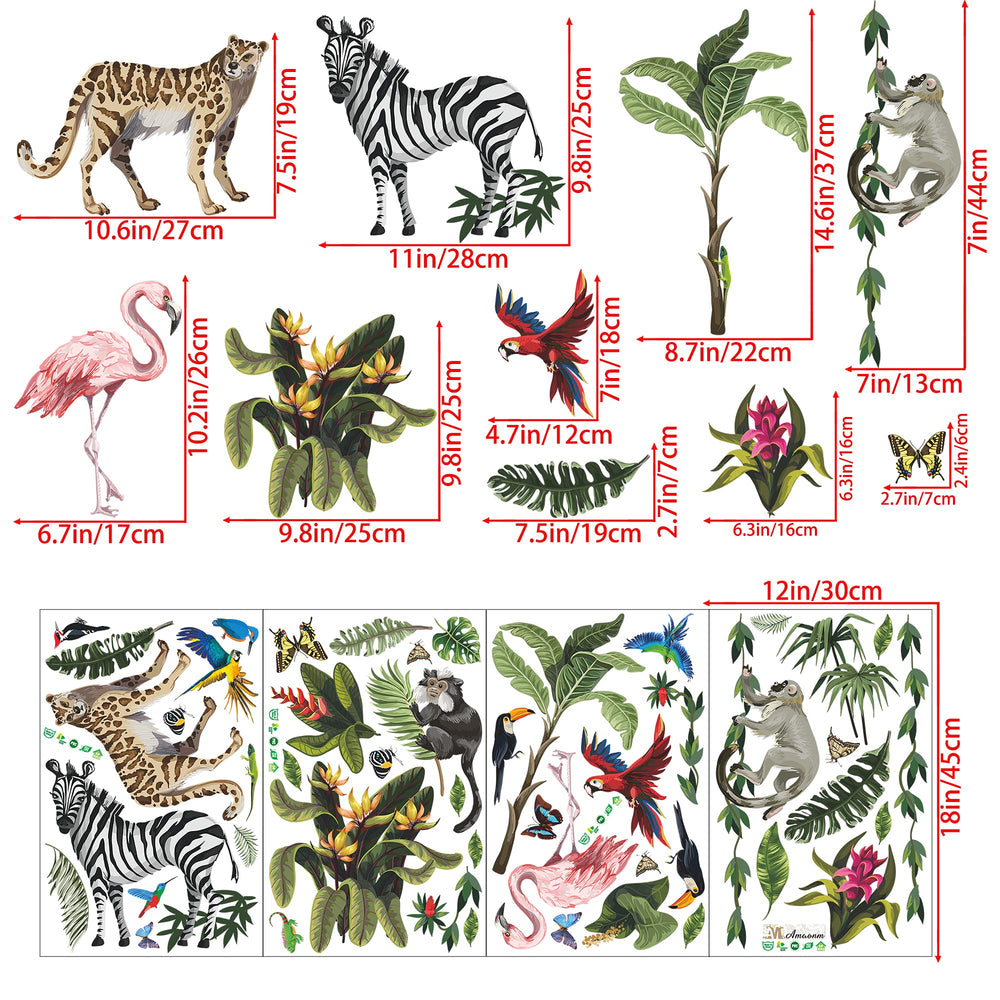 Amaonm leopard wall sticker provides bold focal point with easy removal.