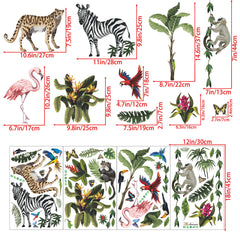 Amaonm leopard wall sticker provides bold focal point with easy removal.