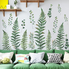 AM AMAONM vine leaf wall sticker brightens kids room with removable greenery