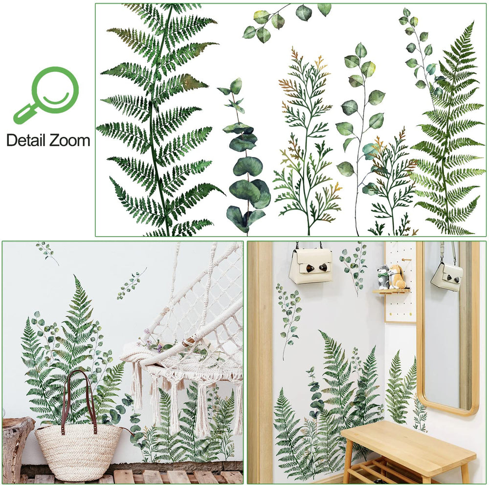AM AMAONM peel-and-stick leaf decals enhance classroom ambiance