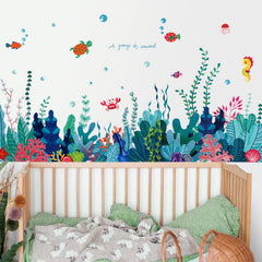 AM AMAONM seaweed wall decal adds playful ocean vibes to kids' rooms
