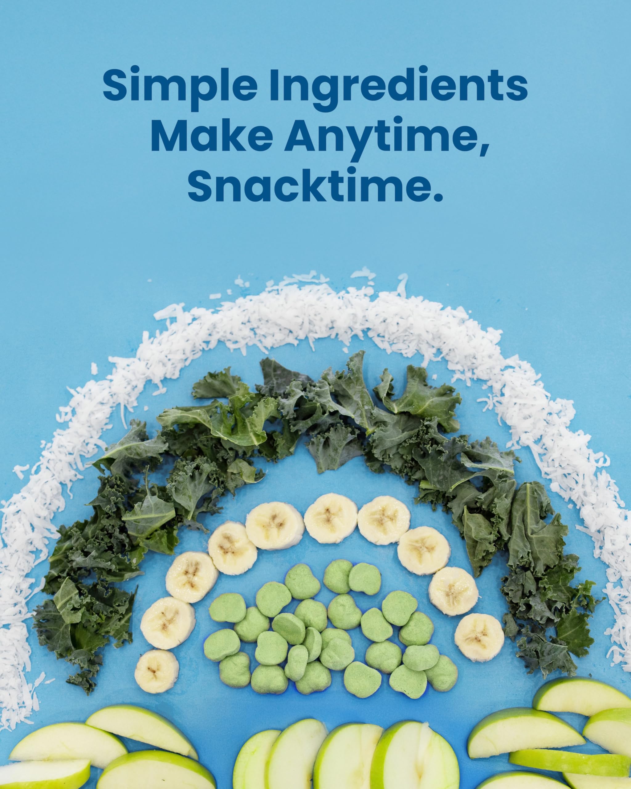 Amara Apple Kale Fruit Bites no added sugar and natural sweetness.