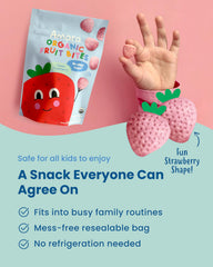 Re-sealable bag of Amara bites ensures freshness and mess free snacking