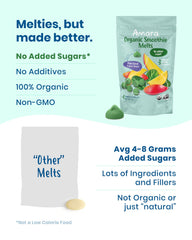 Amara Smoothie Melts close-up texture with colorful pieces visible.