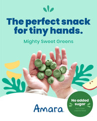 Amara Smoothie Melts shows fruit and veggie ingredients list.