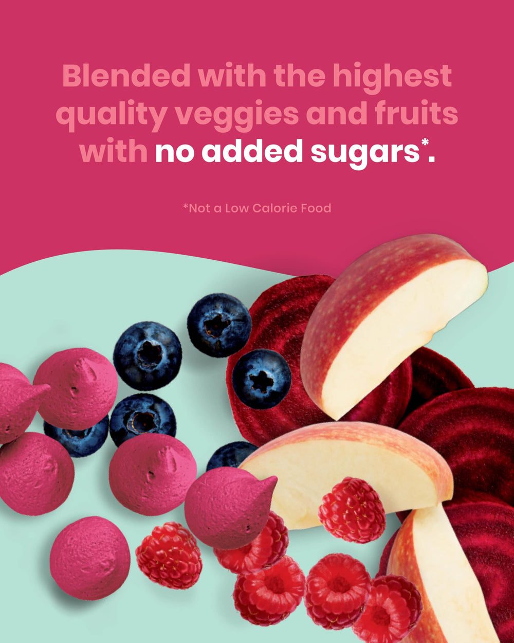 Amara Smoothie Melts organic ingredients label emphasizes clean, simple nutrition.