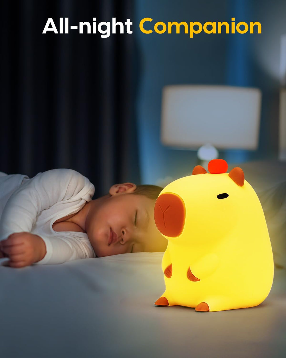 Amaredom Capybara Night Light ideal for bedroom, living room, or dorm decor