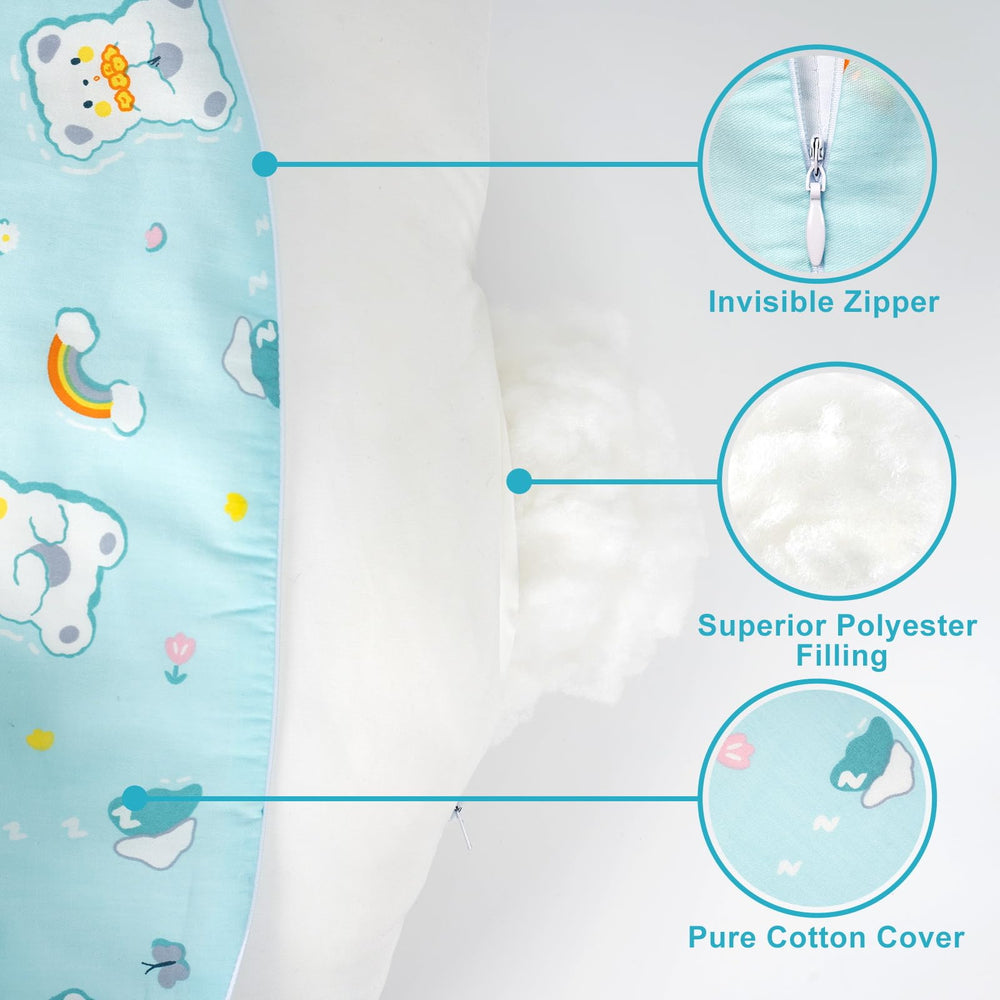 AMASKY ergonomic support helps reduce arm and back strain during nursing.