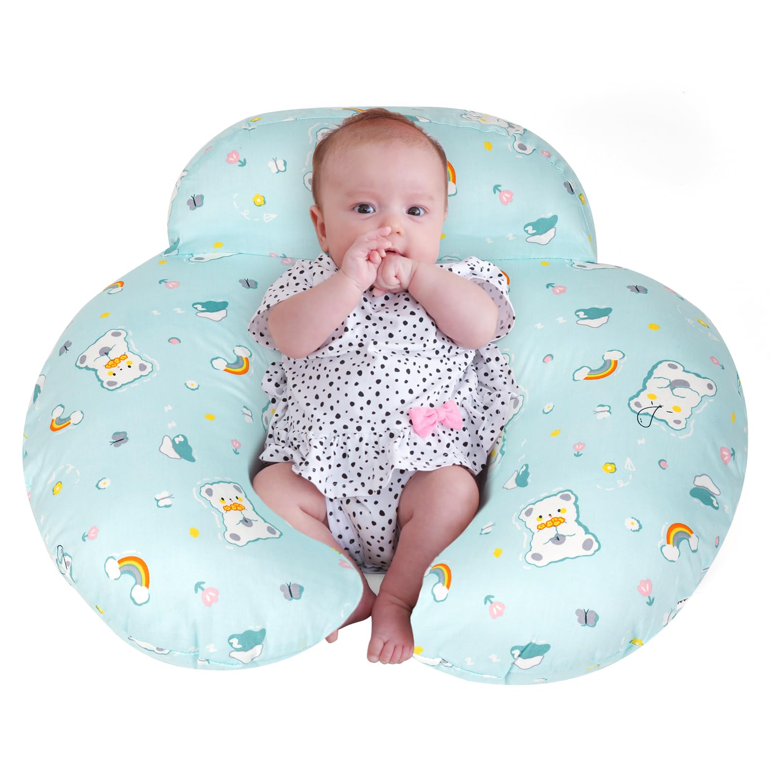 AMASKY Nursing Pillow with ergonomic design supports comfortable feeding sessions.