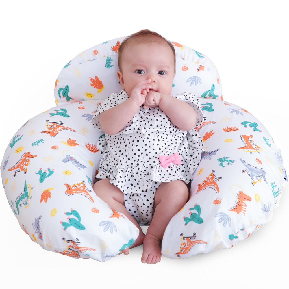 AMASKY nursing pillow supports ergonomic feeding for mom and baby