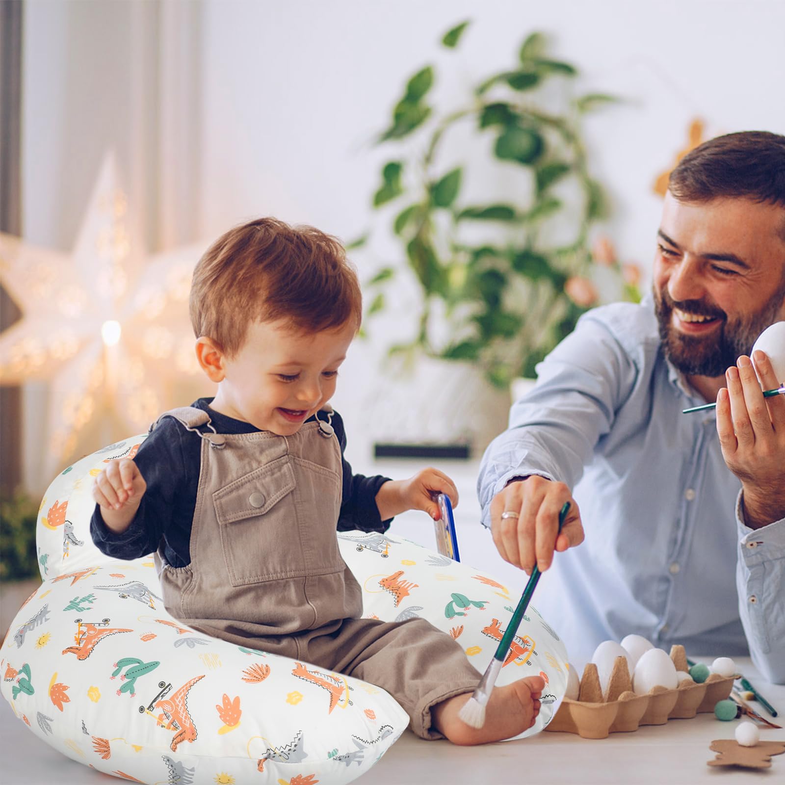 AMASKY pillow grows with baby from feeding to tummy time