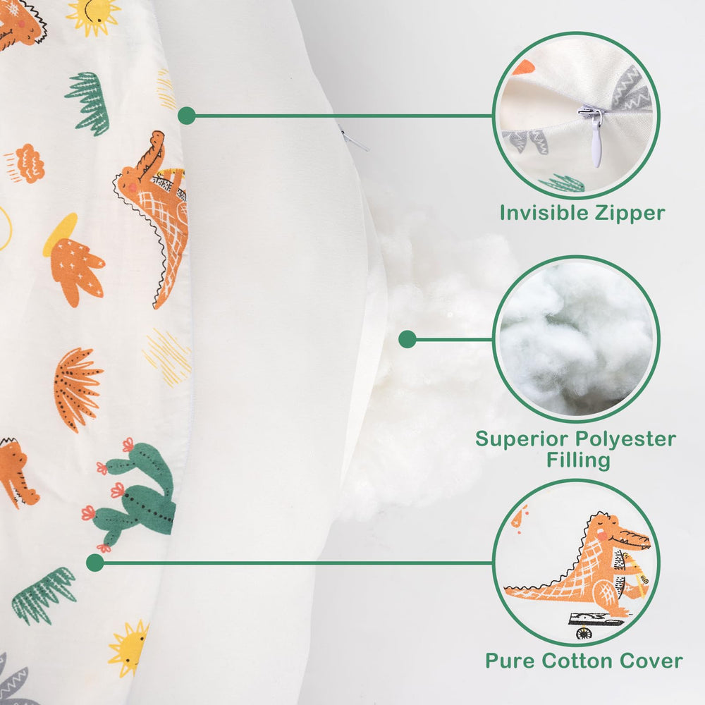 Removable cotton cover on AMASKY pillow for easy cleaning