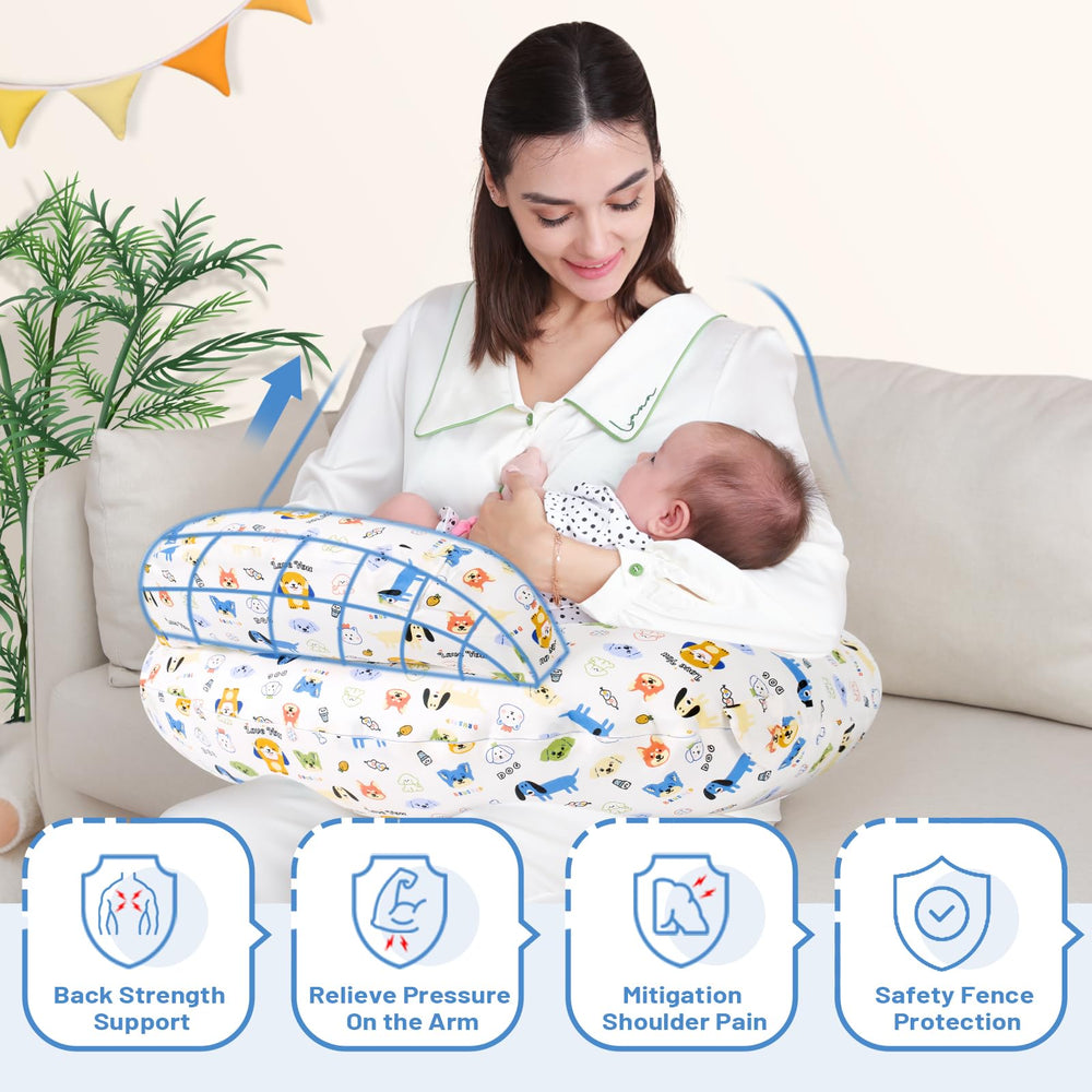 AMASKY pillow with removable cotton cover for easy, gentle care