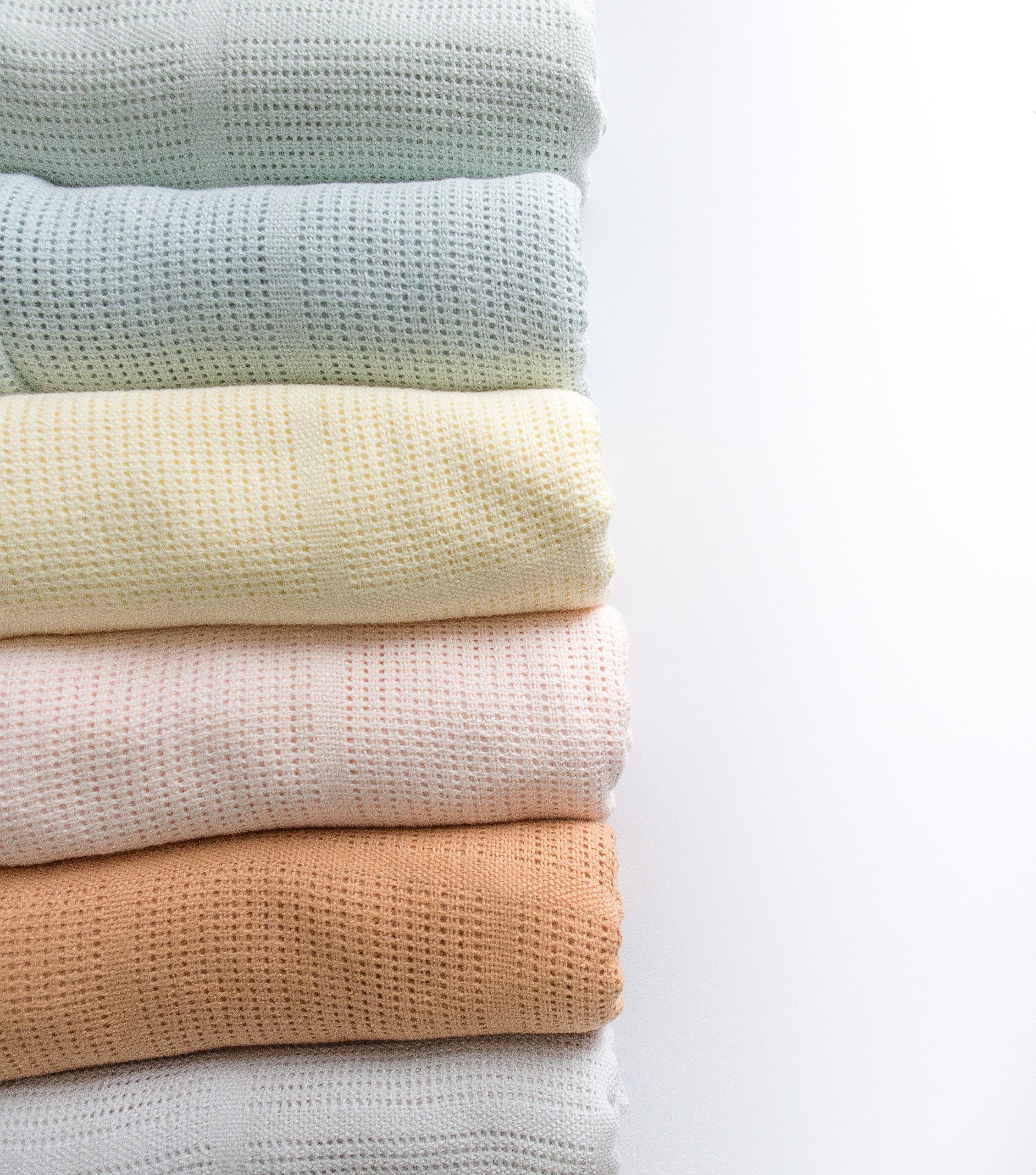 Amazing Baby Cellular Blanket features soft cotton knit for gentle skin contact.