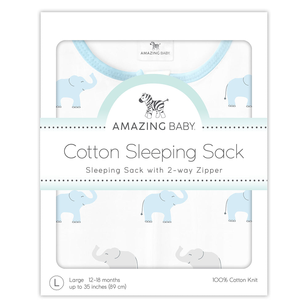Amazing Baby Small size sleeping sack; fits up to 28 inches for 0-6 months.