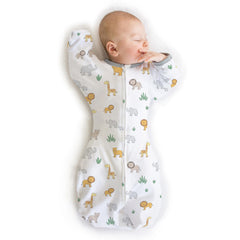 Amazing Baby Transitional Swaddle Sack arms up close-up showing self-soothing potential.