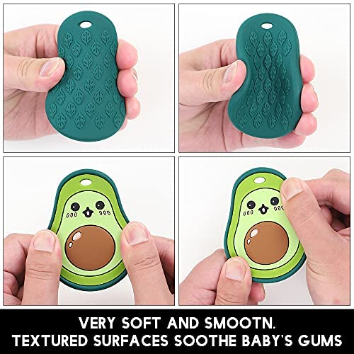 AmazingM avocado teether textured surface designed for teething comfort